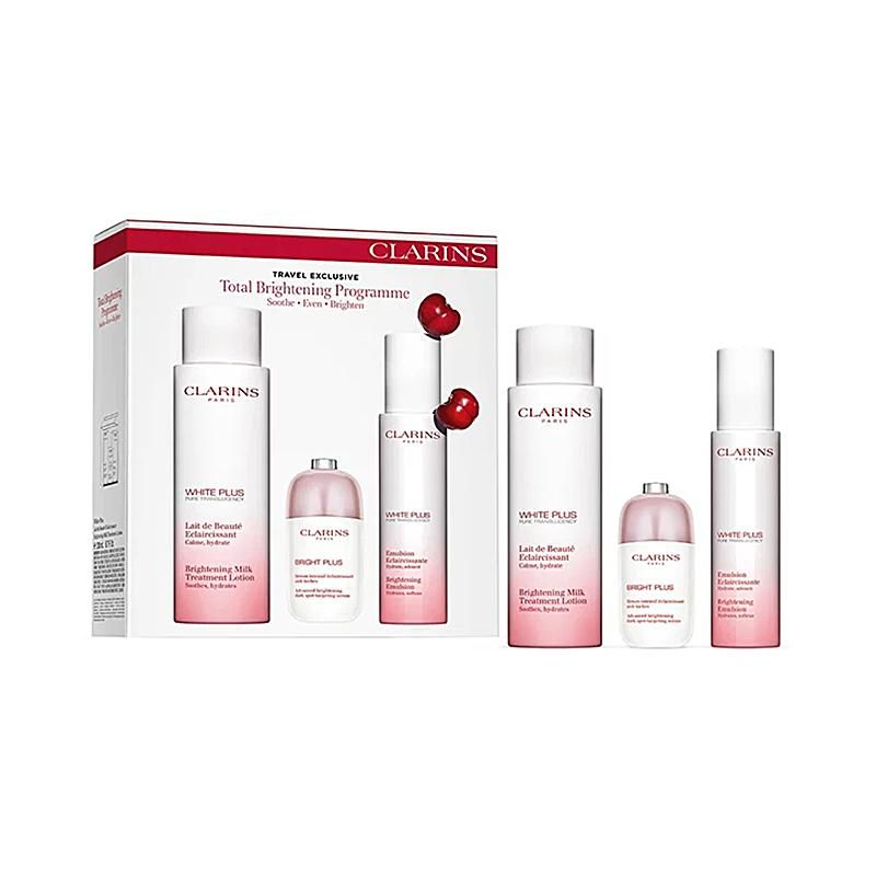 clarins娇韵诗清透美白三件套小瓷瓶精华孕妇可用焕白亮白