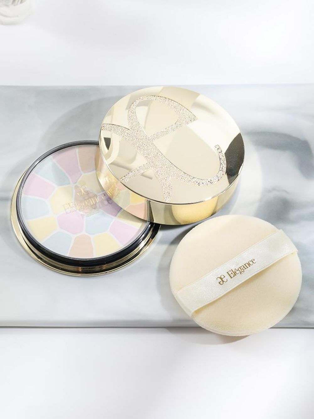 albion奥尔滨elegance雅莉格丝e大饼欢颜蜜粉饼146号家庭装27g